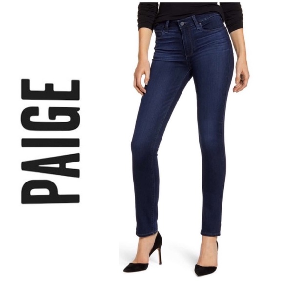 Paige Skyline Straight Stretch Jeans - Picture 1 of 5